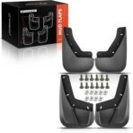 A-Premium Mud Flaps Compatible with Chevrolet Tahoe 2009-2014, GMC Yukon 2014, Cadillac Escalade 2007-2014, No Drilling Required Mud Guards with Hardware Accessories, Set of 4 Front and Rear