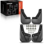 A-Premium Mud Flaps Compatible with Chevrolet Tahoe 2009-2014, GMC Yukon 2014, Cadillac Escalade 2007-2014, No Drilling Required Mud Guards with Hardware Accessories, Set of 4 Front and Rear