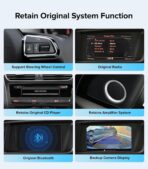 10.25" Linux Carplay Stereo for Audi Q5 SQ5 2009-2017 with MMI 3G System (Multimedia Radio ONLY) -Wireless CarPlay Android Auto Radio, 1920x720 HD Touch Screen, Dual OS, Retains OEM MMI Knob - Image 8