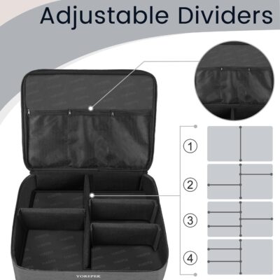 YOREPEK 2 Layer Golf Trunk Organizer, Golf Gifts for Men with Separate Ventilated Compartment for 2 Pair Shoes, Waterproof Car Trunk Locker for Balls, Tees, Clothes, Gloves, Gifts for Golfers - Image 7