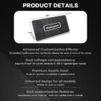 Car LED Lights for Floor Mats, Interior Car LED Strip Lights with App Control, Luminous Ambient Neon Lighting Kits, Universal Automotive Floor Mats (Rhombic - USB, 4) - Image 7