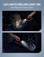 AstroAI 4-in-1 Car Vacuum Cleaner and Tire Inflator Portable with Accessories Air Compressor Digital Dual Values Display, 150 PSI Car Tires Air Pump with LED Light, 12V DC, 16.4FT Cord for Auto - Image 8