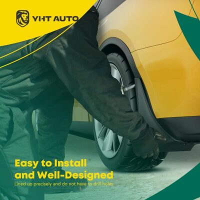 YHTAUTO Mud Flaps Splash Guards Fits Ford Escape 2013-2019 Sport Utility (Without Running Board), Mudguards Mudflaps Accessories for Cars Wheel Protector with Hardware Kit, Front & Rear 4Pcs Set - Image 4