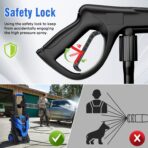 Pressure Washer, Power Washer with 4 Quick Connect Nozzles 1 Foam Cannon, High Pressure Cleaning Machine for Cars/Fences/Driveways/Patios/Farms/Home Cleaning - Image 5