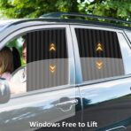 ZATOOTO Car Side Window Sun Shades - Privacy Magnetic Black 2 Pcs Covers Blinds Curtains - Auto Accessories Sunshades Keeps Cooler Screen for Baby Sleeping - Image 4