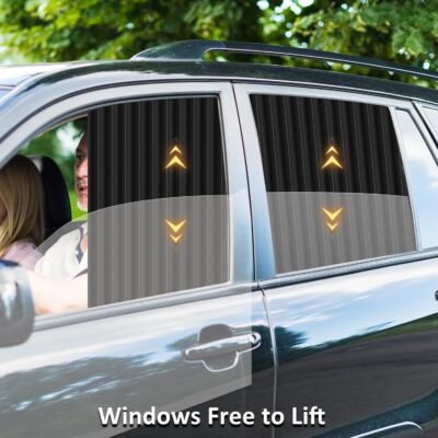 ZATOOTO Car Side Window Sun Shades - Privacy Magnetic Black 2 Pcs Covers Blinds Curtains - Auto Accessories Sunshades Keeps Cooler Screen for Baby Sleeping - Image 4