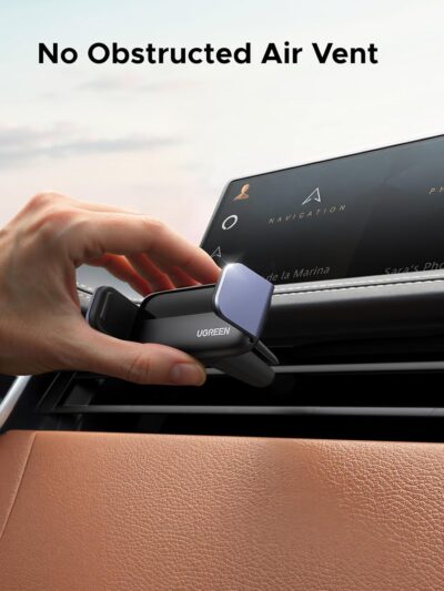 UGREEN Car Vent Phone Mount Air Vent Clip Phone Holder Car Mount Mini Size Compatible with iPhone 17 16 15 14 13 12 Pro Max Mini Plus, iPhone 11 SE XS XR 8 7 6 6S Smartphone - Image 6