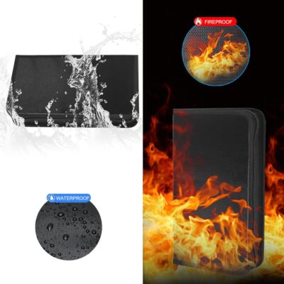 Portable Key Organizer Case 24 Hooks Waterproof & Fireproof, Key Binder Storage Box Bag for Estate Sales, Hotel Executives, Landlord, Car Rental (Black, 24) - Image 5