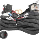 Wiring Harness, OFFROADTOWN 2 Lead Heavy Duty Wiring Harness Kit for Fog Lights LED Work Light bar LED Pods 12V 40A Fuse Relay Rocker Switch Relay for Trucks ATV UTV Boat