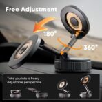 Phone Holders for Your Car, Car Phone Holder for Magsafe [Upgraded Strongest Suction & Magnetic] 360° Adjustable Magnetic Car Phone Mount for Your Car/Gym/Mirror Mount for iPhone & Android | Best Gift - Image 6