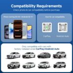 D7 2-in-1 Wireless CarPlay & Android Auto Mini Adapter, Alloy Shell, Compatible with 2016+ Factory-installed Wired CarPlay/Android Auto Vehicle, Plug & Play Car Play Dongle for iPhone & AndroidPhone - Image 8