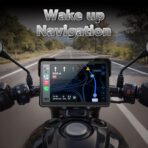 YZW Portable 7 inch Wireless Motorcycle Carplay GPS Screen with Android Auto, Navigation System Quick Release, Anti-thef, Bluetooth, Siri, Google Asistant, Light Sensor, Music Sharing,Vioce Control - Image 4