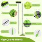 2 Pack Car Wash Brush with Long Handle, 62" Microfiber Car Wash Mop and Car Washing Brush Combo Set, Scratch-Free Soft Bristle Car Wash Mop Brushes Cleaning Kit for Exterior Car, Truck, RV, Boat - Image 4