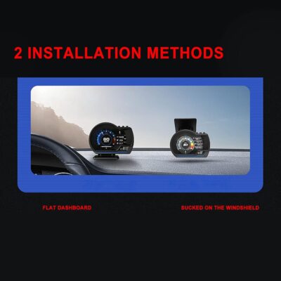 OBD Smart Gauge Display LCD Dual System for Cars - Upgraded HUD, LED Ambient Lighting, Multiple Displays, More Adaptable, Safer Driving with 10 OBD2 Protocols - Image 4