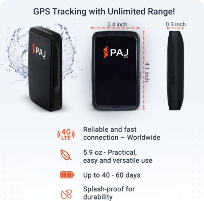PAJ Allround Finder 4G - Real-Time GPS Tracking for Cars, Motorcycles, Kids & Seniors - SOS Button, Voice Messages & Up to 40-Day Battery for Safety & Security - Image 6