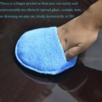 AutoCare Microfiber Wax Applicator, Ultra-Soft Pads with Finger Pocket for Cars, Foam Sponge (Blue, 5" Diameter, Pack of 10) - Image 6