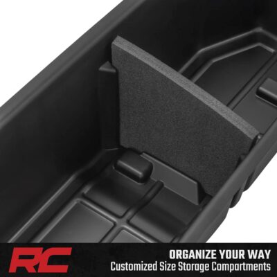 Rough Country Under Seat Storage for Jeep Gladiator JT (2021-2025) - Custom-Fit Rear Underseat Tray Organizer, Secure Hidden Storage Box for Tools & Gear - Image 6