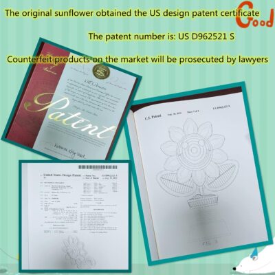 Levvohd Sunflower Car Accessories Dashboard Decorations, Crochet Smiley Shaking Sun Flowers Bobblehead Cars Decor for Women, for Cute Girl Interior Desk Ornaments Gifts (H 5.2 in) - Image 3