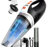 BRL Handheld Vacuum Cordless, Brushless Car Vacuum Cleaner with 12000PA Powerful Suction, 2 Suction Modes Mini Hand Vacuum, Dry & Wet, Portable Vacuum for Car Pet Hair, Home, Office, Keyboards