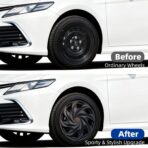15 inch Wheel Covers Set of 4 15" Hubcaps for Iron Rim car hubcaps hub caps for for Toyota Camry Nissan Mazda 4PCS Wheel Covers (#G Style, 15 Inch) - Image 4
