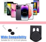 HAPPYHORSE Car Phone Holder Compatible with Fiat 500 2010 2011 2012 2013 2014 2015 car Center Console Aluminum Alloy Special Mobile Phone Bracket Accessories (Style E) - Image 3