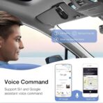Bluetooth Phone Speaker for Car, SUNITEC Hands Free Bluetooth Car Speaker for Cell Phone, Support Siri Google Voice Assistant, AUTO Power ON Off, Speakerphone with Visor Clip - Image 3