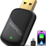 Mini Wireless CarPlay & Android Auto Adapter for iPhone & Android Phone (2026 Upgrade), No Lag, Fast Stable Connection, Converts Wired to Wireless CarPlay Dongle for 2016+ Cars, USB-A&C Port Black