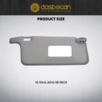 Dasbecan Left and Right Sun Visor Compatible with Honda Civic 1996-2001 iES CX DX EX EXR HX LX Gray Replacement - Image 7