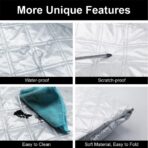 Car Windshield Cover Sun Shade,All Weather Windshield Sunshade Cover Fits Most Cars SUV - Image 4