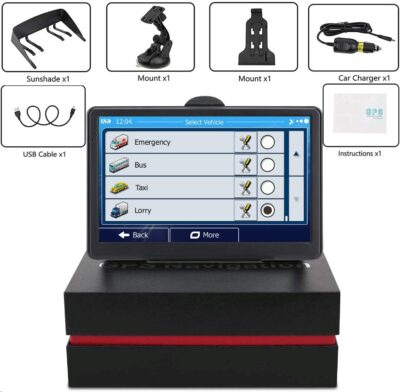 7 Inch GPS Navigaton for Car Truck RV, 2025 Latest Map GPS for Car with Free Lifetime Updates, Voice Guidance, Speed Alerts, Custom Routing, HD Touchscreen (Black) - Image 7