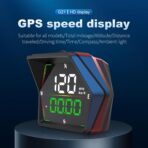 HUD Heads Up Display for Cars, Universal Digital GPS Speedometer LED Display Overspeed Alarm Fatigued Driving Alert,USB Cable Plug and Play for All Vehicle - Image 3
