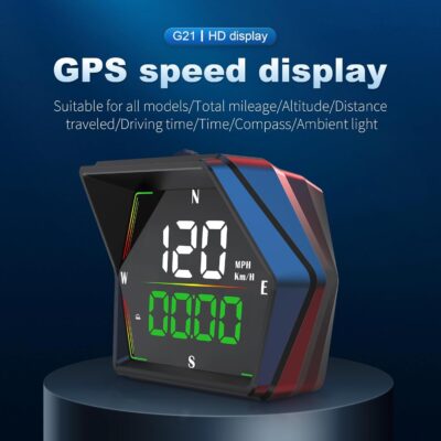 HUD Heads Up Display for Cars, Universal Digital GPS Speedometer LED Display Overspeed Alarm Fatigued Driving Alert,USB Cable Plug and Play for All Vehicle - Image 3