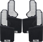 RENO Truck Mud Flaps, Driver Passenger Sides Splash Guards Compatible with Universal Truck SUV Off-Road Car Heavy Duty Vehicle Sediment Protection (Front + Rear, 4PCS)