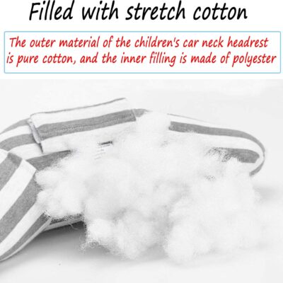 Car Seat Travel Pillow Neck Support Cushion Pad for Kids, WenMei Super Soft Headrest Shoulder Pad in Car, Universal Safety Belt Sleeping Pillow for Children Adults, Compatible with All Cars (Gray) - Image 3