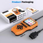 OBD2 Scanner Diagnostic Tool, Check Engine Light Car Code Reader with Reset, Battery Tester, Live Data, Freeze Frame, I/M Readiness, Car Scanner Diagnostic Tool for All OBDII Car After 1996 - Image 9