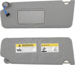 NHILES Left Driver Side Sun Visor Fits for Honda Pilot 2016-2022 Honda Ridgeline 2018-2020 Replacement Sun Shade # 83280-TG7-A12ZB (Wisteria Light Gray) - Image 5