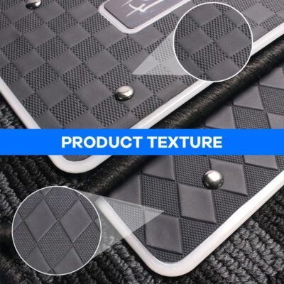 Car LED Lights for Floor Mats, Interior Car LED Strip Lights with App Control, Luminous Ambient Neon Lighting Kits, Universal Automotive Floor Mats (Rhombic - USB, 4) - Image 6