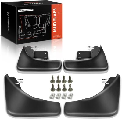 A-Premium Set of 4PCS Mud Flaps Splash Guards Mudguard Mudflap with Hardware Kits Accessory Compatible with Jeep Grand Cherokee (WK2), 2011-2022, Sport Utility, Black Color, Front LH RH and Rear LH RH - Image 8