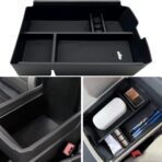 JOJOMARK for VW Atlas and Cross Sport Accessories Center Console Organizer 2018 2019 2020 2021 2022 2023 Insert ABS Armrest Box Secondary Storage (Not fit for 2024)