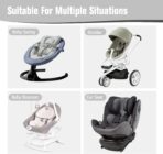 KAKIBLIN Baby Travel Pillow, Upgraded Baby Neck Pillows for Car Seat, Infant Neck Support Pillow for Head and Neck, Newborn Head Support for Car Seat, Stroller, Pushchair (Grey) - Image 6