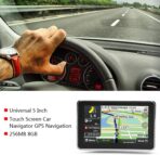 5 Inch Universal Car Navigator, Map with Capacitive Screen for Smoother Touch, Multiple Route Options with Voice Broadcast, for Cars Bikes Trucks - Image 5