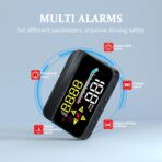 HUD M17,Heads up display OBD2 and GPS Dual System Speedometer for Car, Digital Speedometer with Speed, Travel Direction, and Overspeed Alarm, Fatigue Driving Alarm，Suitable for All car - Image 4