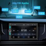 7" Wireless Double Din Car Stereo with Carplay, Android Auto, Bluetooth, Multimedia Car Audio Support Mirror Link, Backup Camera, FM/AM, HD Touchscreen, Aux Input Car Audio Receivers - Image 6