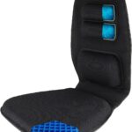 Tektrum Orthopedic Gel Seat Cushion and Firm Back Support Lumbar Pillow for Car, Home/Office Chair, Travel - Relief for Tailbone, Sciatica, Coccyx, Back Pain, Improve Posture (TD-GS19041-BLK)