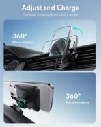 ESR for 15W MagSafe Car Mount Charger with CryoBoost, Phone Cooling MagSafe Car Charger, Air Vent/Dashboard Wireless Charging for iPhone 17e/17/16/15/14/13/12, S26/S25 Series, Pixel 10, Fast Charger - Image 9