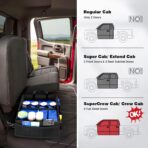 Under Seat Truck Organizer Storage Box with Removable Divider & 4 Storage Mesh Bag,Collapsible Trunk Organizer for Car, SUV, Truck, or Van(Full Size Trucks) - Image 5