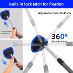 desin Windshield Cleaning Tool, Car Window Cleaner Windshield Cleaner with 4 Reusable and Washable Microfiber Pads and Extendable Handle Auto Inside Glass Wiper Kit - Image 3