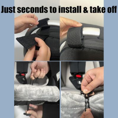 Car Seat Cover for Babies Winter - Baby Car Seat Covers Universal Cold Weather Shield,Warm and Cozy Carseat Covers Canopy Water Resistant for Baby Protection Car Seat Covers for Infant Car Seat - Image 6