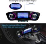 Bluetooth FM Transmitter Handfrees-Calling Radio Adapter Car Kit with Dual USB Port MP3 Player Support TF Card USB Flash Drive - Image 5
