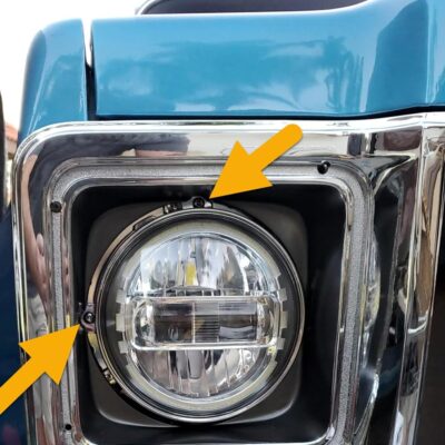 7" LED Headlight Ring Mounting Bracket - Round Adapter Bracket Motor - Fits for Harley Street Glide Road King Electra Glide Motorcycle Head Light Mount (Black, 7") - Image 9